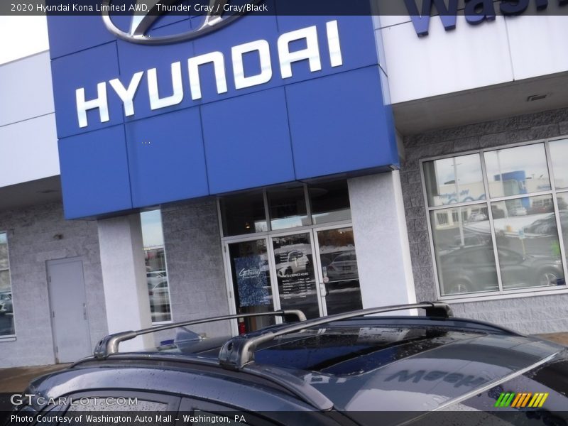 Thunder Gray / Gray/Black 2020 Hyundai Kona Limited AWD