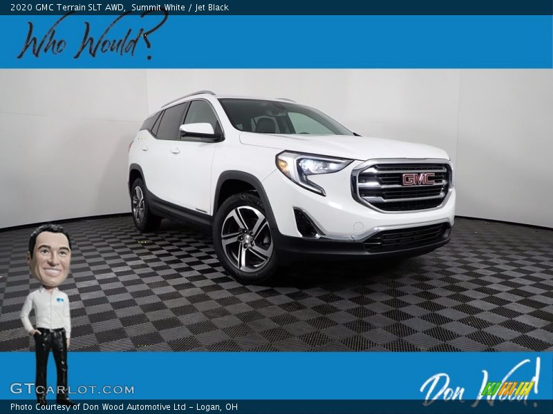 Summit White / Jet Black 2020 GMC Terrain SLT AWD