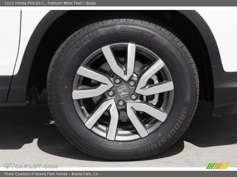 Platinum White Pearl / Beige 2022 Honda Pilot EX-L