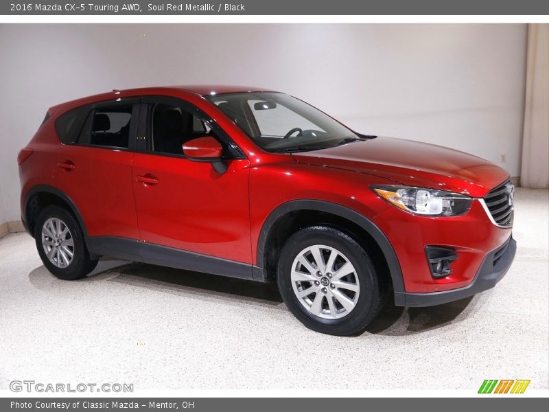 Soul Red Metallic / Black 2016 Mazda CX-5 Touring AWD