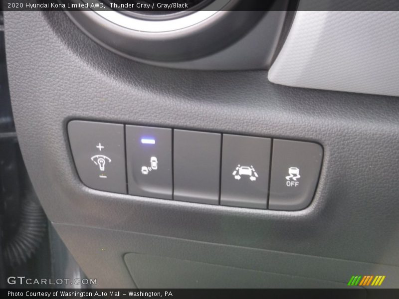 Thunder Gray / Gray/Black 2020 Hyundai Kona Limited AWD