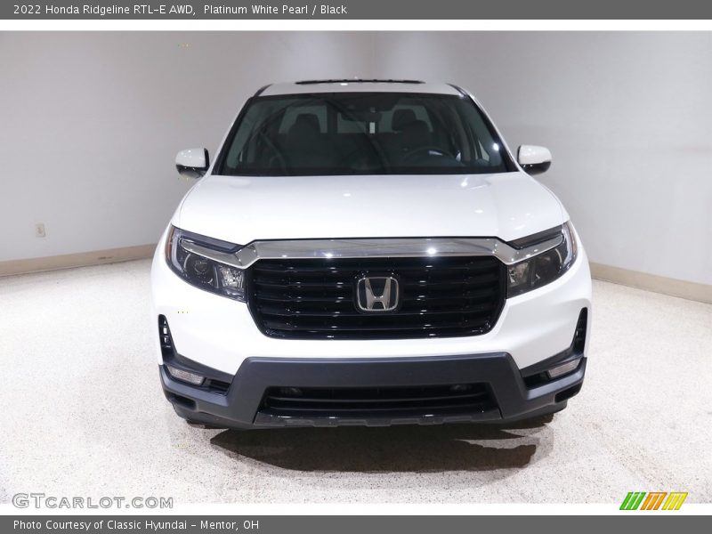Platinum White Pearl / Black 2022 Honda Ridgeline RTL-E AWD