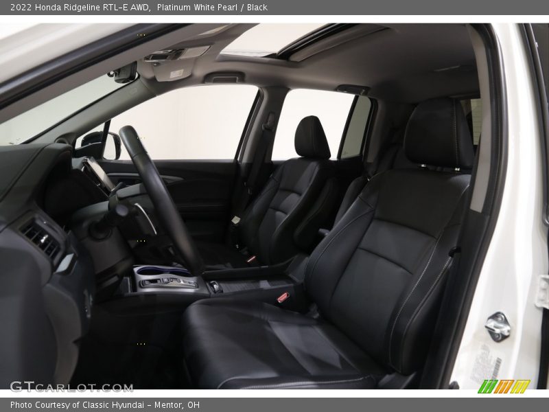 Platinum White Pearl / Black 2022 Honda Ridgeline RTL-E AWD