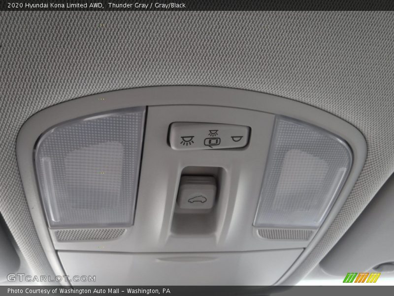 Thunder Gray / Gray/Black 2020 Hyundai Kona Limited AWD