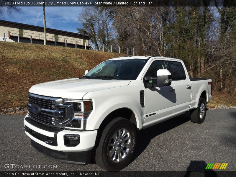 Star White / Limited Highland Tan 2020 Ford F350 Super Duty Limited Crew Cab 4x4