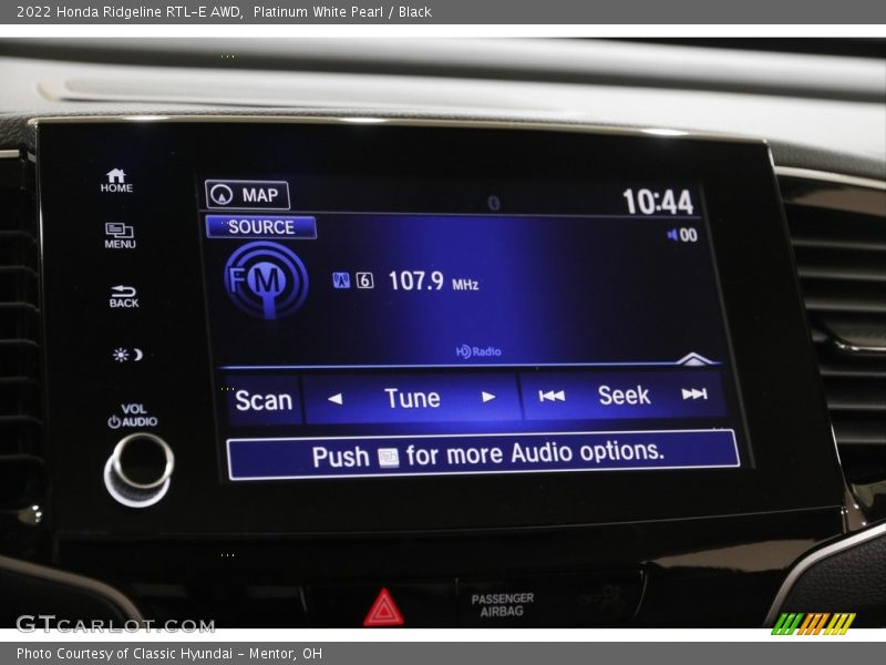 Platinum White Pearl / Black 2022 Honda Ridgeline RTL-E AWD