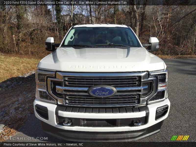 Star White / Limited Highland Tan 2020 Ford F350 Super Duty Limited Crew Cab 4x4