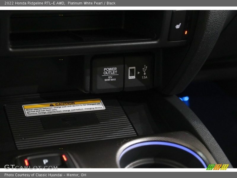 Platinum White Pearl / Black 2022 Honda Ridgeline RTL-E AWD
