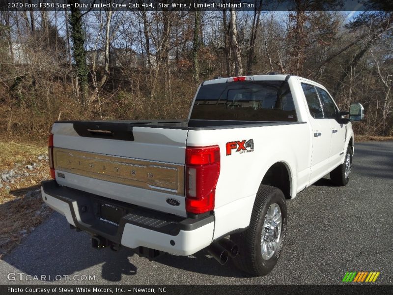 Star White / Limited Highland Tan 2020 Ford F350 Super Duty Limited Crew Cab 4x4