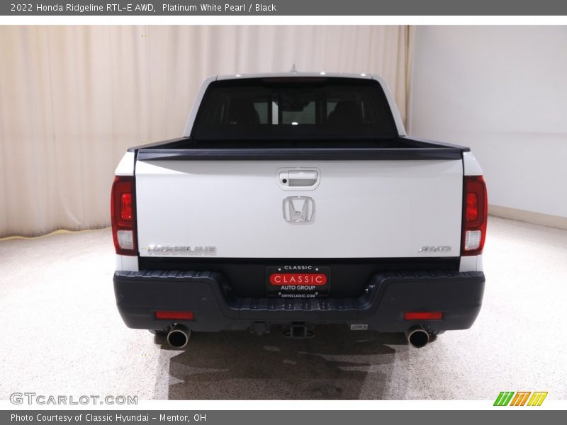 Platinum White Pearl / Black 2022 Honda Ridgeline RTL-E AWD