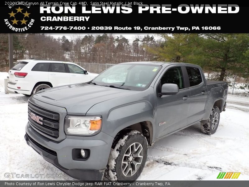 Satin Steel Metallic / Jet Black 2020 GMC Canyon All Terrain Crew Cab 4WD