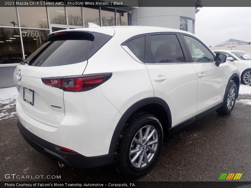 Rhodium White Metallic / Black 2023 Mazda CX-5 S Select AWD