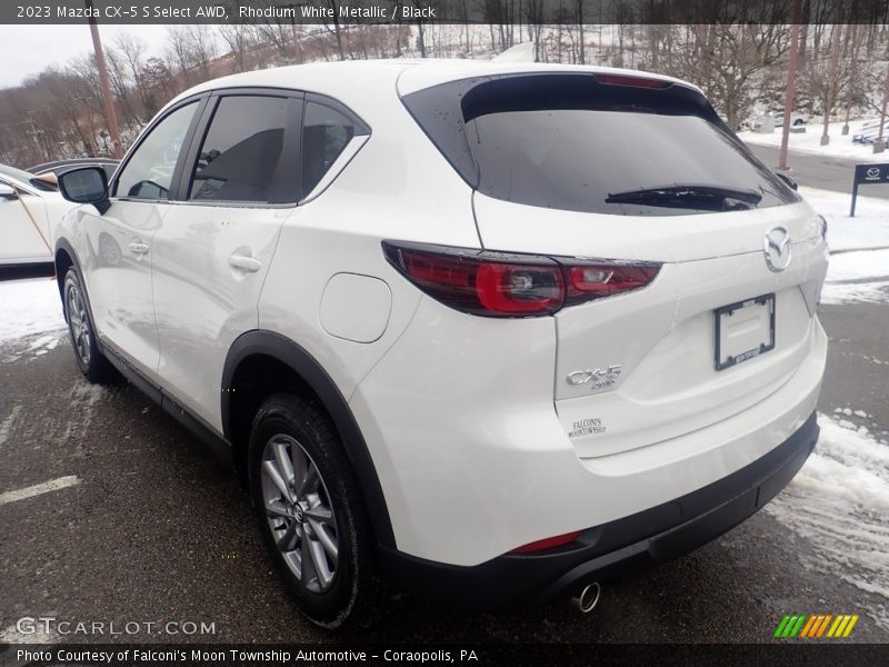 Rhodium White Metallic / Black 2023 Mazda CX-5 S Select AWD