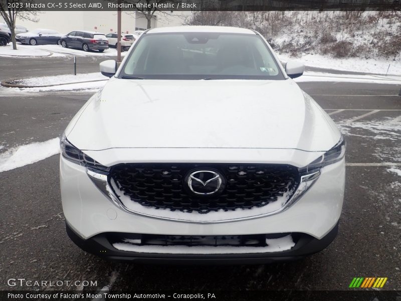 Rhodium White Metallic / Black 2023 Mazda CX-5 S Select AWD