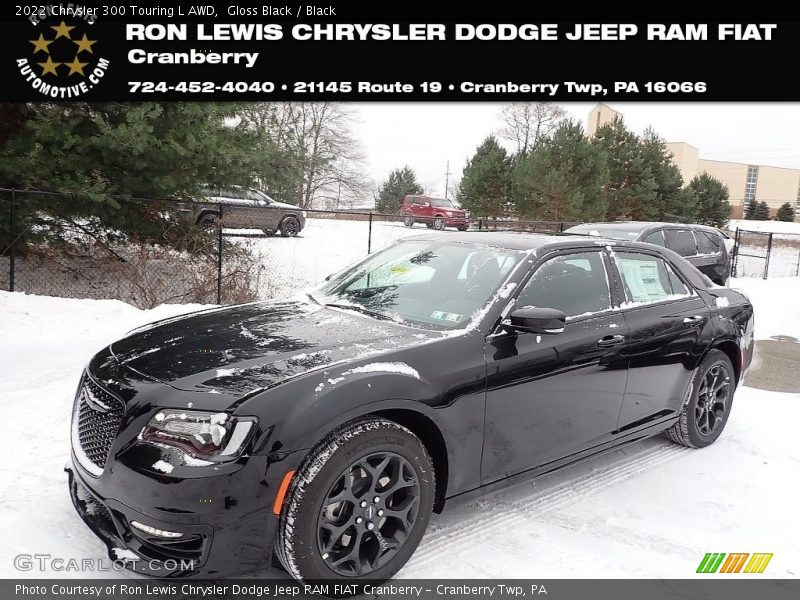 Gloss Black / Black 2022 Chrysler 300 Touring L AWD