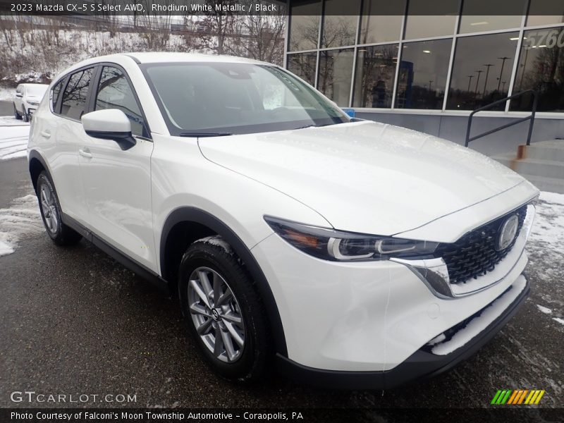 Rhodium White Metallic / Black 2023 Mazda CX-5 S Select AWD