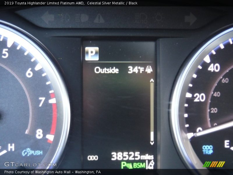 Celestial Silver Metallic / Black 2019 Toyota Highlander Limited Platinum AWD