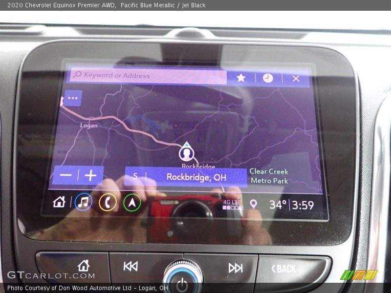 Pacific Blue Metallic / Jet Black 2020 Chevrolet Equinox Premier AWD