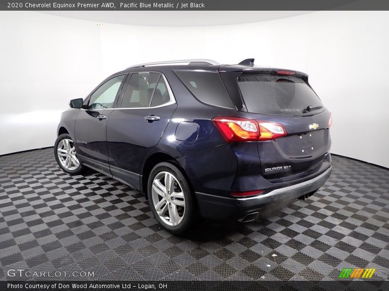 Pacific Blue Metallic / Jet Black 2020 Chevrolet Equinox Premier AWD