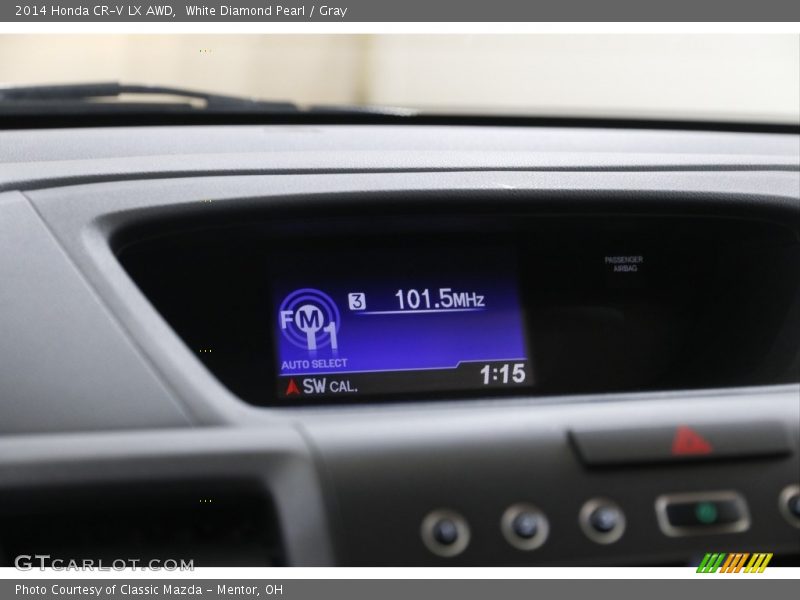 White Diamond Pearl / Gray 2014 Honda CR-V LX AWD