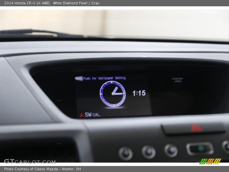 White Diamond Pearl / Gray 2014 Honda CR-V LX AWD