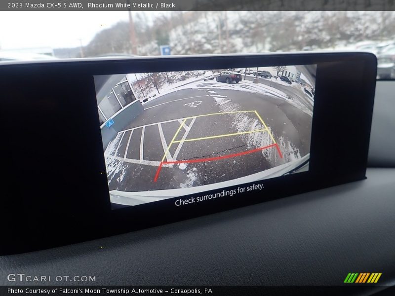 Rhodium White Metallic / Black 2023 Mazda CX-5 S AWD