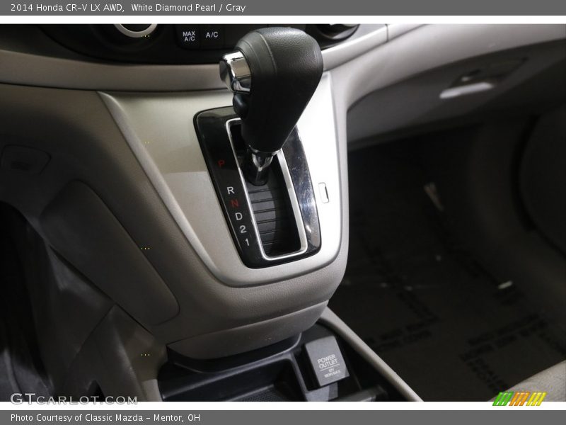 White Diamond Pearl / Gray 2014 Honda CR-V LX AWD