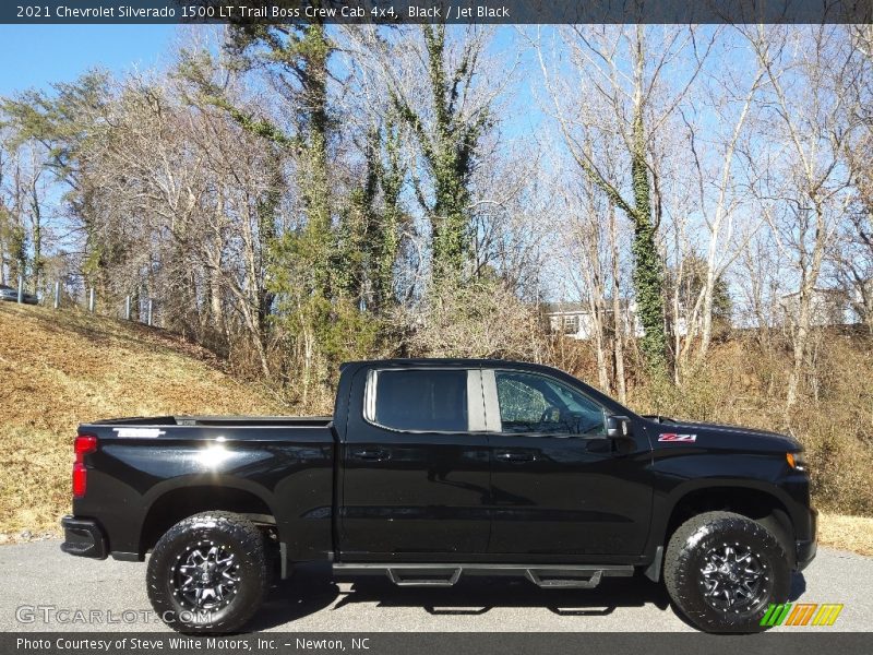 Black / Jet Black 2021 Chevrolet Silverado 1500 LT Trail Boss Crew Cab 4x4