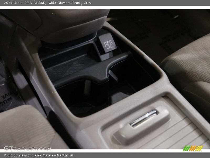 White Diamond Pearl / Gray 2014 Honda CR-V LX AWD