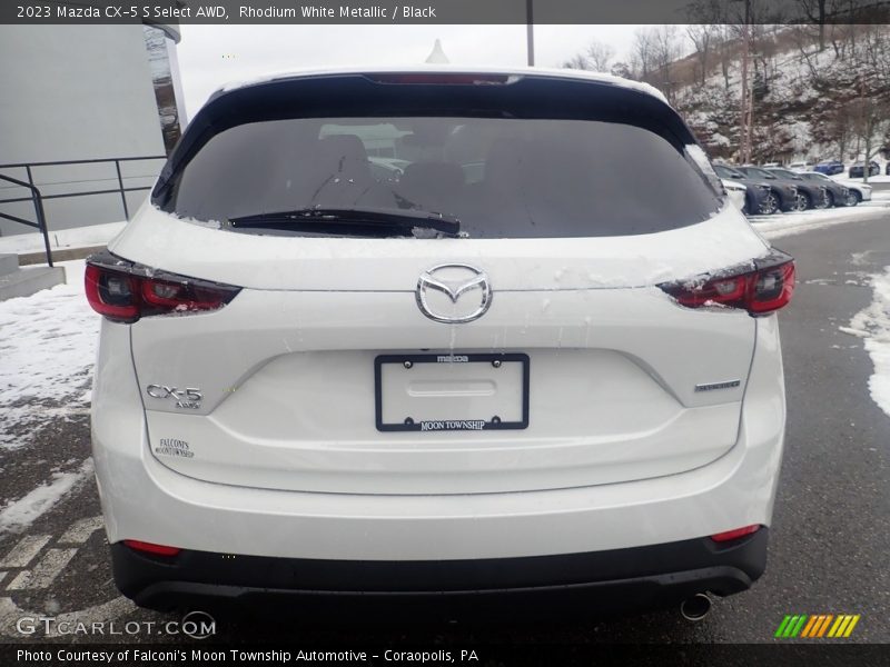 Rhodium White Metallic / Black 2023 Mazda CX-5 S Select AWD
