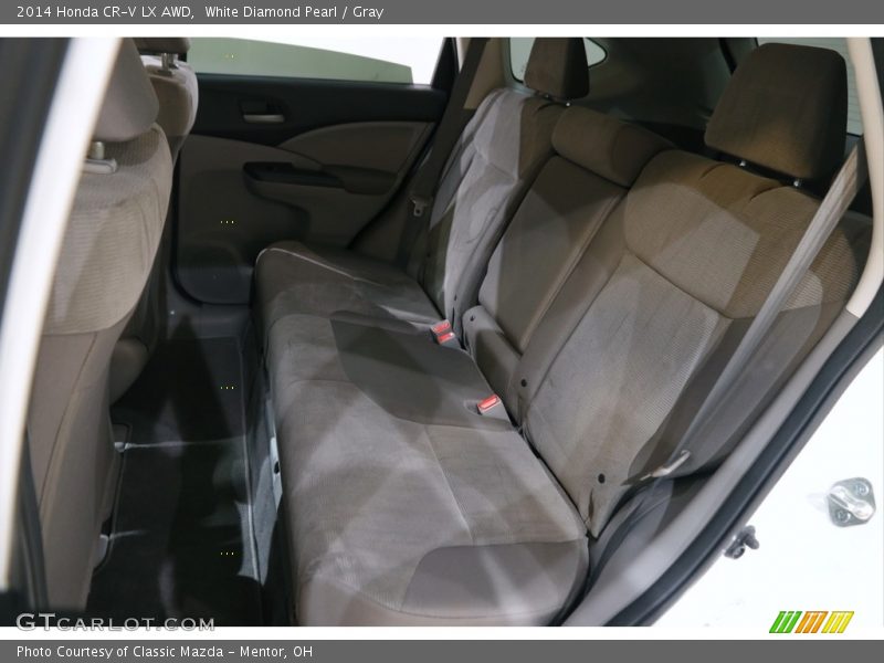 White Diamond Pearl / Gray 2014 Honda CR-V LX AWD