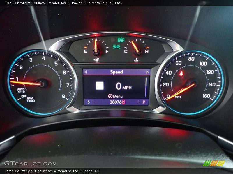 Pacific Blue Metallic / Jet Black 2020 Chevrolet Equinox Premier AWD