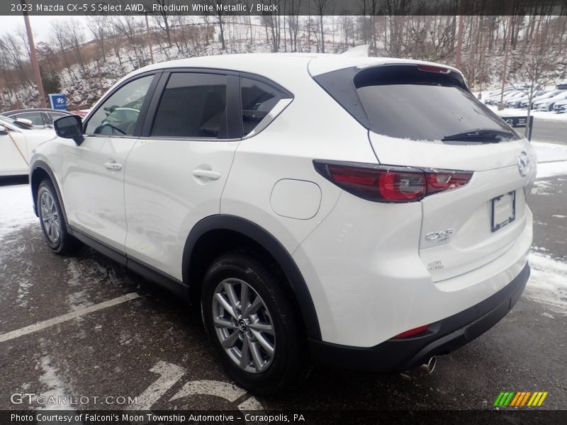 Rhodium White Metallic / Black 2023 Mazda CX-5 S Select AWD