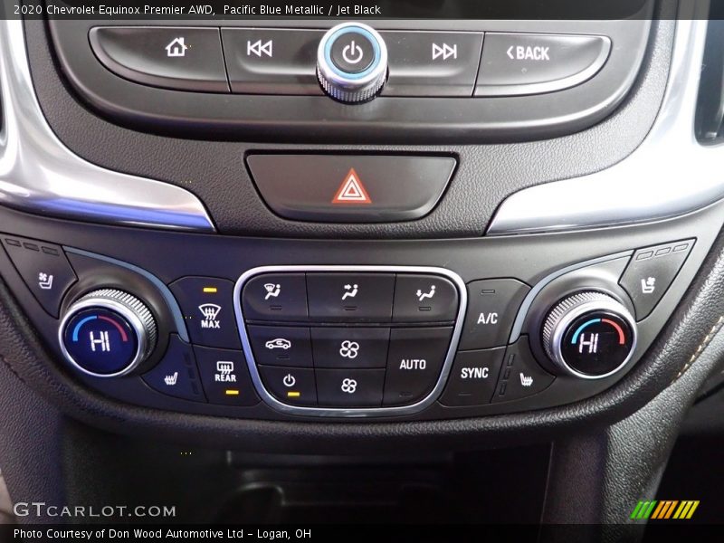 Pacific Blue Metallic / Jet Black 2020 Chevrolet Equinox Premier AWD