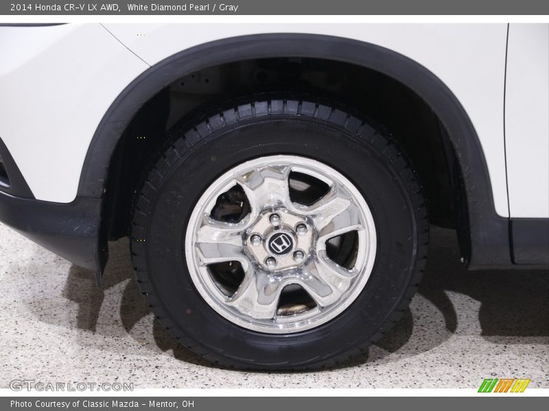 White Diamond Pearl / Gray 2014 Honda CR-V LX AWD