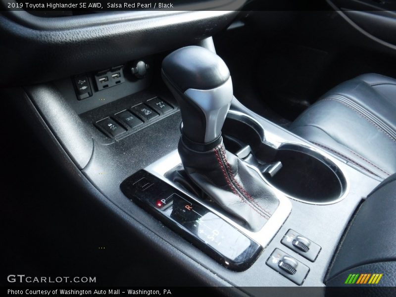 Salsa Red Pearl / Black 2019 Toyota Highlander SE AWD