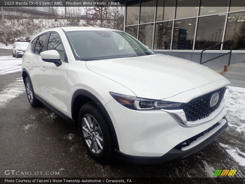 Rhodium White Metallic / Black 2023 Mazda CX-5 S Select AWD