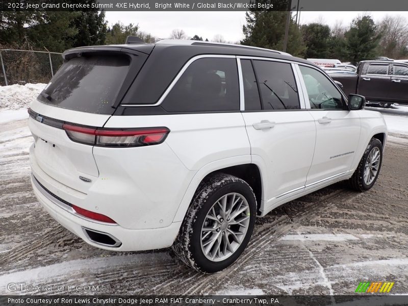 Bright White / Global Black/Wicker Beige 2022 Jeep Grand Cherokee Summit 4XE Hybrid