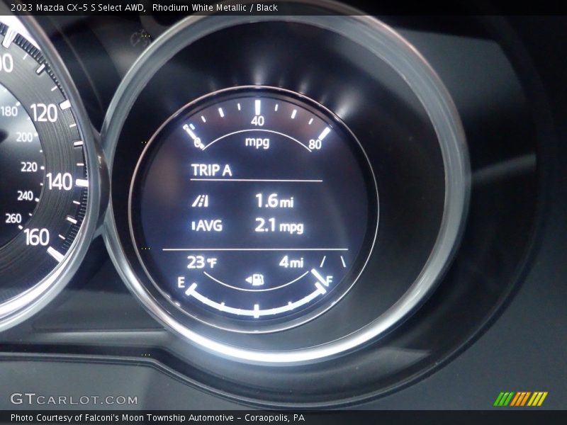 Rhodium White Metallic / Black 2023 Mazda CX-5 S Select AWD