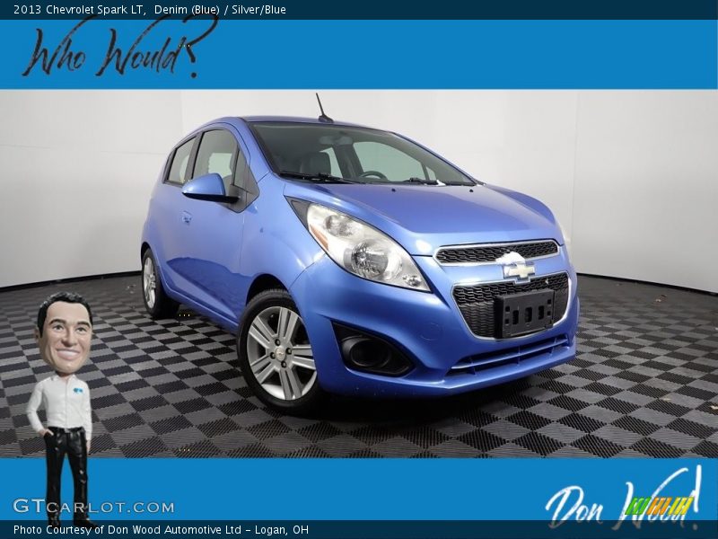 Denim (Blue) / Silver/Blue 2013 Chevrolet Spark LT