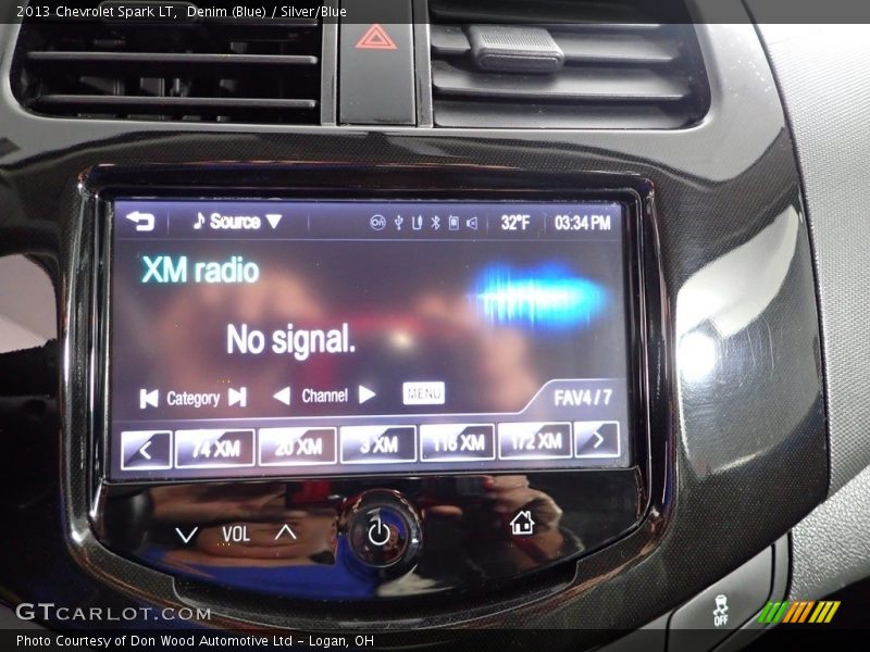 Denim (Blue) / Silver/Blue 2013 Chevrolet Spark LT