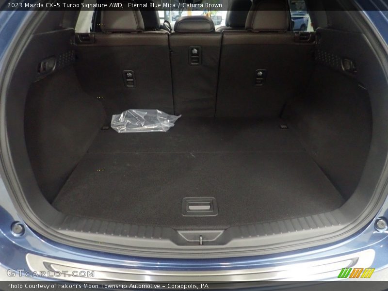 Eternal Blue Mica / Caturra Brown 2023 Mazda CX-5 Turbo Signature AWD