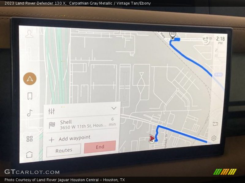 Navigation of 2023 Defender 130 X