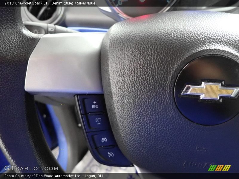 Denim (Blue) / Silver/Blue 2013 Chevrolet Spark LT