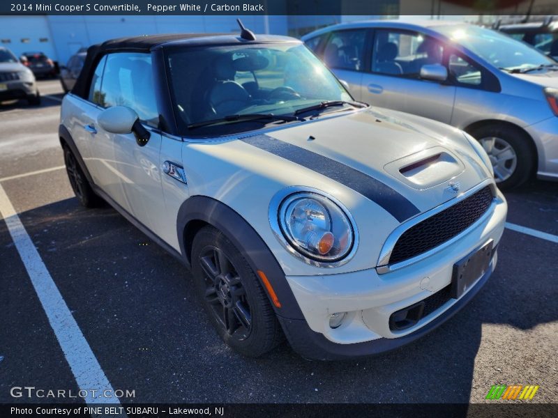 Pepper White / Carbon Black 2014 Mini Cooper S Convertible