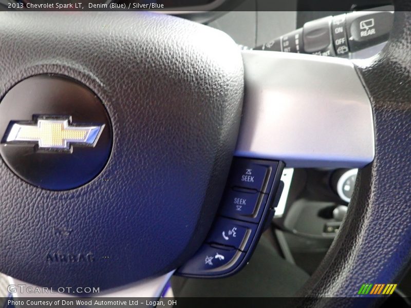 Denim (Blue) / Silver/Blue 2013 Chevrolet Spark LT