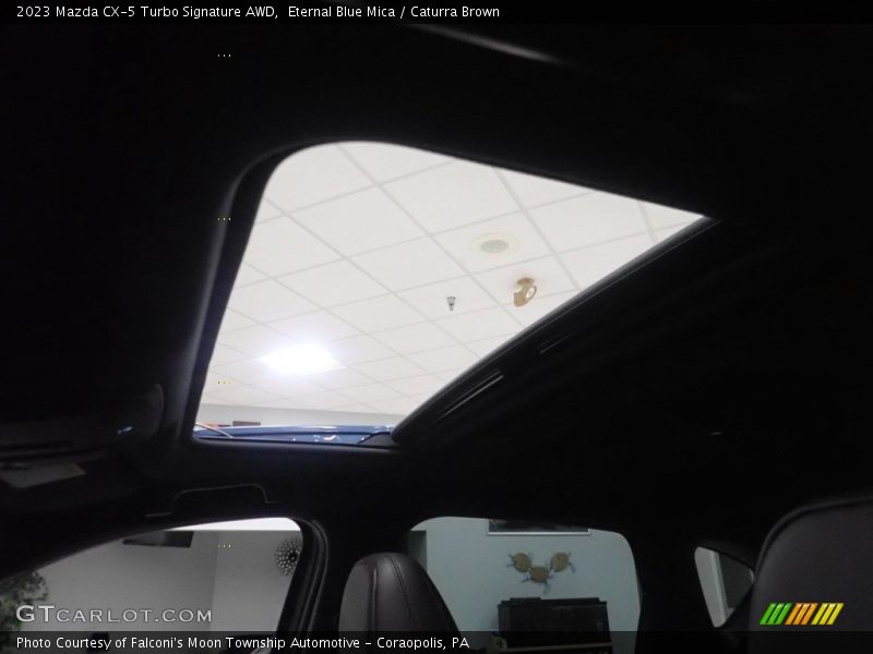 Eternal Blue Mica / Caturra Brown 2023 Mazda CX-5 Turbo Signature AWD
