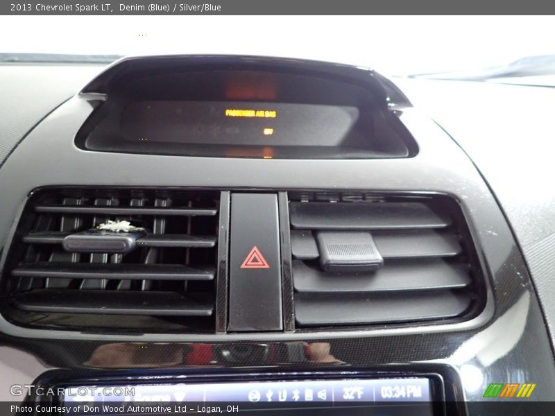 Denim (Blue) / Silver/Blue 2013 Chevrolet Spark LT