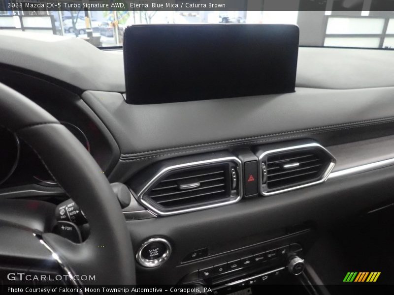 Eternal Blue Mica / Caturra Brown 2023 Mazda CX-5 Turbo Signature AWD