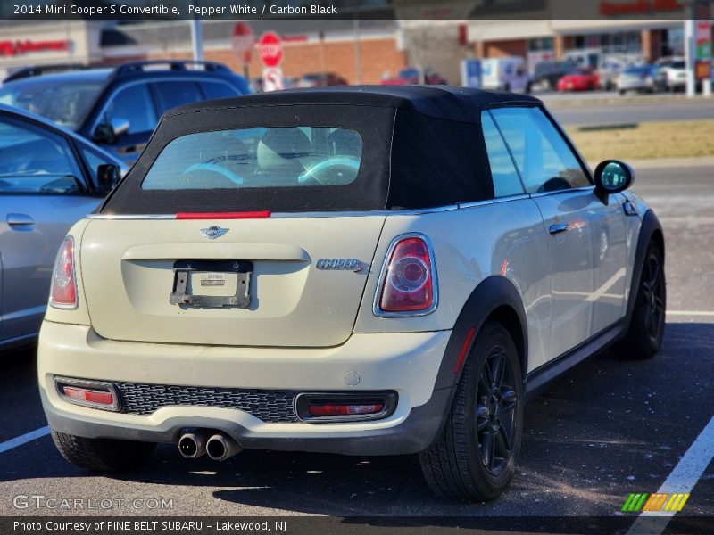 Pepper White / Carbon Black 2014 Mini Cooper S Convertible